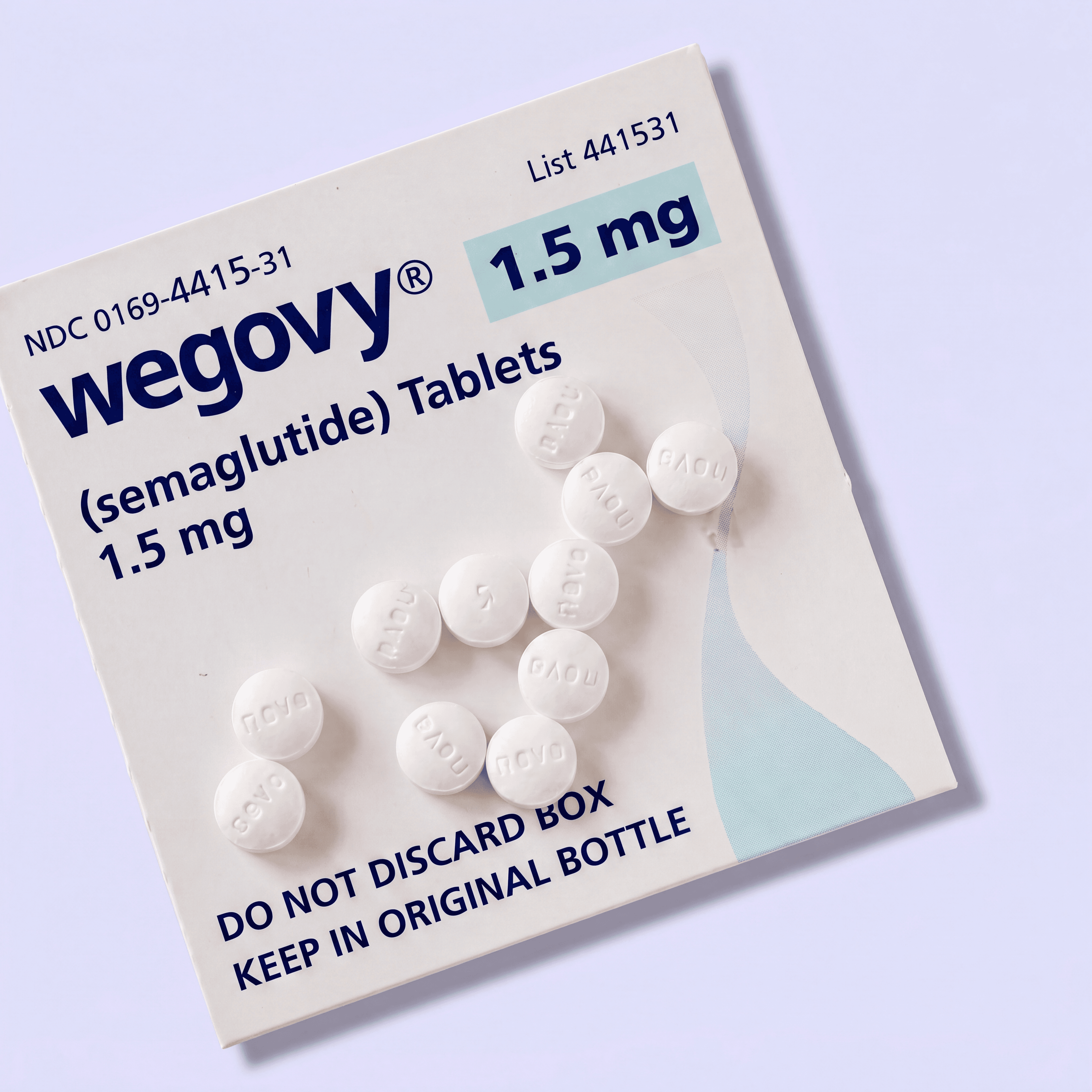 Wegovy tablets packaging